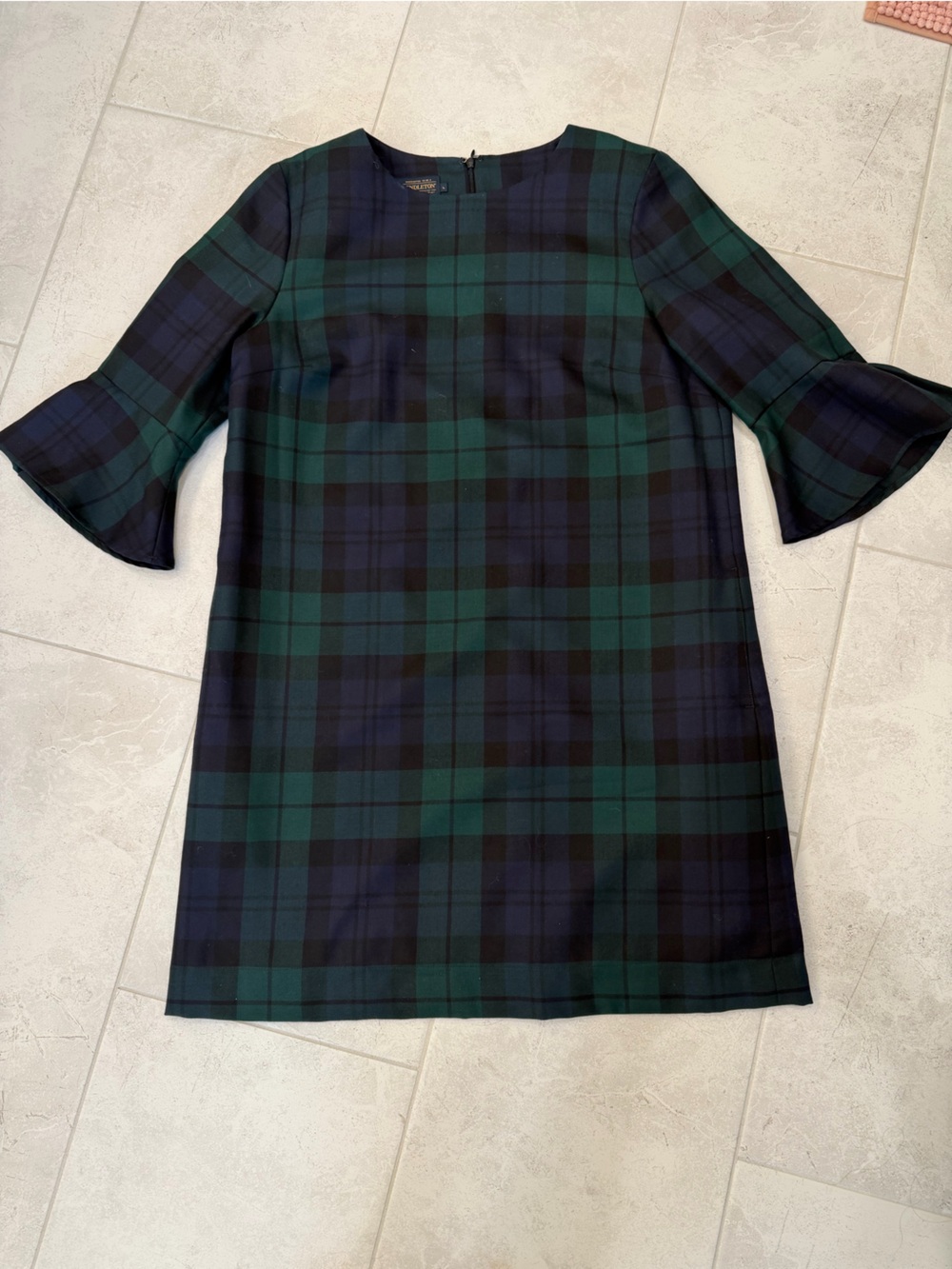 Pendleton Navy and Forest Green Tartan Dress